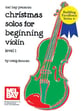 CHRISTMAS SOLOS FOR BEGINNING VIOLIN Book with Online PDF Supplement-P.O.P. cover